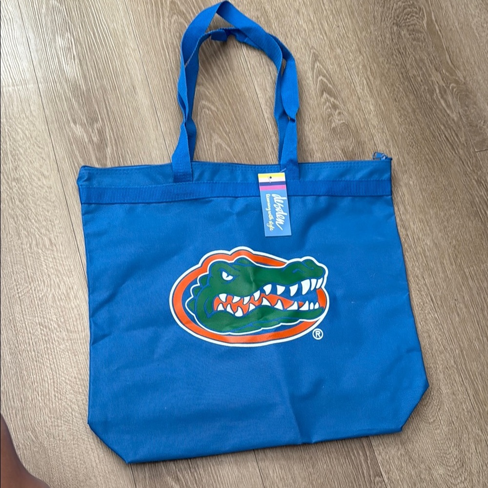 NWT Blue Tote Bag with Florida Gator Logo